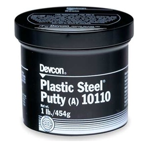 Devcon Plastic Steel (A) 可塑钢修补剂(Devcon 10110,Devcon 10120,Devcon 10130)是一种金属填充环氧修补剂，是理想的冷焊剂，其固化后可进行钻孔、攻丝等机械加工和上漆，可替代传统的热焊接工艺。